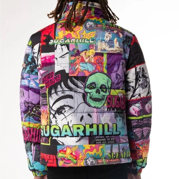 SUGARHILL ANXIETY PUFFER  JACKET, Size Medium - Picture 12 of 14
